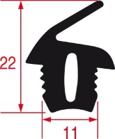 DOOR GASKET FOR OVEN MOD. GUA30015