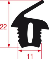 DOOR GASKET FOR OVEN MOD. GUA30015