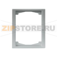 Рамка одноместная, 100 мм, алюминий ABB 2TKA000277G1