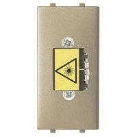 Адаптер оптоволоконный, одномодульный, шампань ABB 2724.00