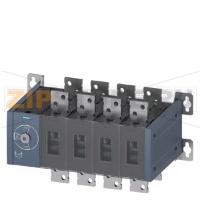 РУЧНОЙ ПЕРЕКЛЮЧАТЕЛЬ НАГРУЗКИ, MTSE, ТИПОРАЗМЕР 5, 1250A, 4-ПОЛ. ФРОНТ.УПРАВЛ.БАЗ.БЛОК БЕЗ РУЧКИ ПЛОСКИЕ КЛЕММЫ Siemens 3KC0452-0RE00-0AA0