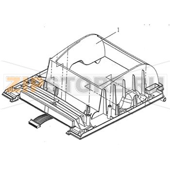 Крышка верхняя внутренняя TSC TDP-244 Крышка верхняя внутренняя для принтера TSC TDP-244Запчасть на сборочном чертеже под номером: 1Количество запчастей в комплекте: 1Название запчасти TSC на английском языке: TOP INNER COVER ASSY