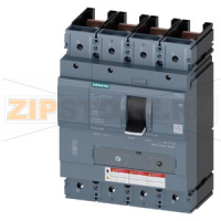 Автоматический выключатель 3VA5 UL FRAME 600 BREAKING CAPACITY CLASS  C 100kA @ 480 V 4POLE, LINE PROTECTION TM240, ATAM, In=500A OVERLOAD PROTECTION IR=350A ...500A SHORT CIRCUIT PROTECTION II=5.. .10 X IN NEUTRAL UNPROTECTED W/O CONNECTION Siemens 3VA54