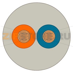 SIMATIC NET ЭНЕРГЕТИЧЕСКИЙ КАБЕЛЬ, 2-Х ЖИЛЬНЫЙ, МНОГОПРОВОЛОЧНЫЙ, 2X0,75 MM2, ПОСТАВКА ПО МЕТРАЖУ ОТРЕЗКАМИ ДЛИНОЙ 20 … 1000 М Siemens 6XV1812-8A 