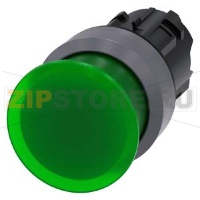 АКТУАТОР ГРИБОВИДНОЙ КНОПКИ С ВОЗМОЖНОСТЬЮ ПОДСВЕТКИ, 22MM, КРУГЛ., ПЛАСТИК С МЕТАЛЛИЧЕСКИМ ФРОНТАЛЬНЫМ КОЛЬЦОМ, КНОПКА ЗЕЛЁНАЯ, 30MM, БЕЗ ФИКСАЦИИ, С ГРАВИРОВКОЙ ЛАЗЕРОМ, НАЧАЛО С ТРОКИ - ВЕРХНИЙ РЕГИСТР, ДАЛЕЕ - НИЖНИЙ РЕГИСТР Siemens 3SU1031-1AD40-0AA0