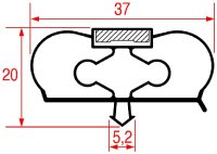 УПЛОТНИТЕЛЬ ВСТАВНОЙ 575X425 MM