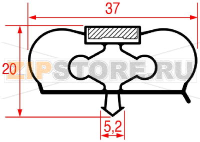 УПЛОТНИТЕЛЬ ВСТАВНОЙ 575X425 MM 