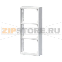 Рамка трехместная, монтаж: наружный, белая ABB 2TKA000381G1