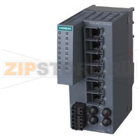 SIPLUS NET, неуправляемый коммутатор SCALANCE XC106-2, рабочая температура -40°C... +70°C, со стойким покрытием, на основе 6GK5106-2BB00-2AC2 . SCALANCE XC106-2, неуправляемый коммутатор IE, 6 электрических RJ45 портов 10/100 Мбит/с, 2 оптически