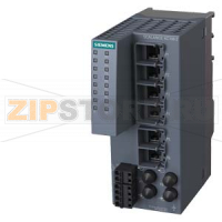 SIPLUS NET, неуправляемый коммутатор SCALANCE XC106-2, рабочая температура -40&#176;C... +70&#176;C, со стойким покрытием, на основе 6GK5106-2BB00-2AC2 . SCALANCE XC106-2, неуправляемый коммутатор IE, 6 электрических RJ45 портов 10/100 Мбит/с, 2 оптически