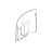 Specch. water tank outlet cover P0053 Saeco Talea Giro