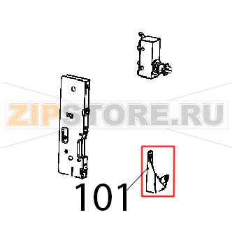 Angolo facciata muffola inox Unox XFT 185 Angolo facciata muffola inox Unox XFT 185Запчасть на деталировке под номером: 101