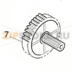 Шестеренка 12/58T TSC TTP-247  Шестеренка 12/58T для принтера TSC TTP-247Запчасть на сборочном чертеже под номером: 7Количество запчастей в комплекте: 1Название запчасти TSC на английском языке: DOUBLE SPUR GEAR 12/58T
