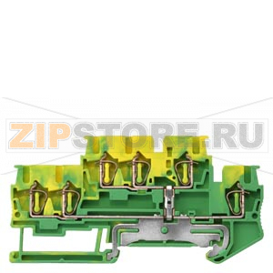 КЛЕММА PE ДВУХРЯДНАЯ, ПРУЖИННОЕ ПОДСОЕДИНЕНИЕ, 3 ТОЧКИ: 0.08 - 2.5 MM2, ШИРИНА: 5.2 MM, ЗЕЛЕНО-ЖЕЛТАЯ Siemens 8WH2023-0CF07 