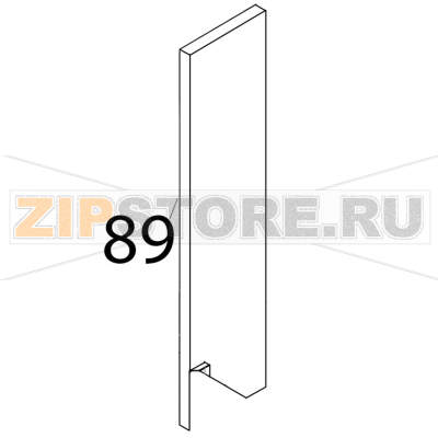 Pannello lanavetro posteriore Tecnoeka KF 1010 EV UD Pannello lanavetro posteriore Tecnoeka KF 1010 EV UDЗапчасть на деталировке под номером: 89