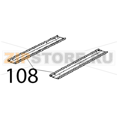 Traverso rinforzo fondo inox Unox XBC 1005E Traverso rinforzo fondo inox Unox XBC 1005EЗапчасть на деталировке под номером: 108