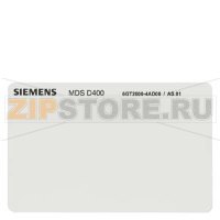 Метка MDS D400 для RF200/ RF300/ MOBY D -25 до +60  C (ISO 15693 ),  85 X 54 X 0.8 мм. Мин заказ  50шт Siemens 6GT2600-4AD00