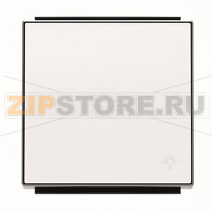 Клавиша для одноклавишных выключателей/переключателей/кнопок с символом &quot;Свет&quot; и линзой подсветки, альпийский белый ABB 2CLA850440A1101 