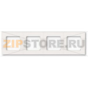 Рамка четырехместная, жемчуг/ледяной ABB 2CHH015040A6068 