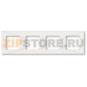 Рамка четырехместная, жемчуг/ледяной ABB 2CHH015040A6068 