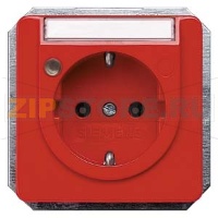 DELTA PROFIL ОРАНЖЕВЫЙ РОЗЕТКА SCHUKO 10A DC/ 16A AC 250V С БЕЗРЕЗЬБОВЫМИ КОНТАКТНЫМИ ЗАЖИМАМИ С ИНДИКАЦИЕЙ СТАТУСА И ПОЛЕМ ДЛЯ НАДПИСИ 65Х65 ММ Siemens 5UB1475