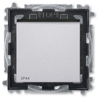 Переключатель одноклавишный, IP44, серебряный ABB 2CHH596940A4070