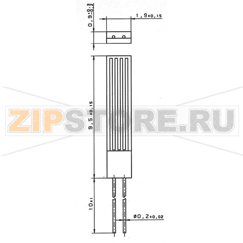 Датчик температурный, платиновый, Pt100 Heraeus M-FK-1020 