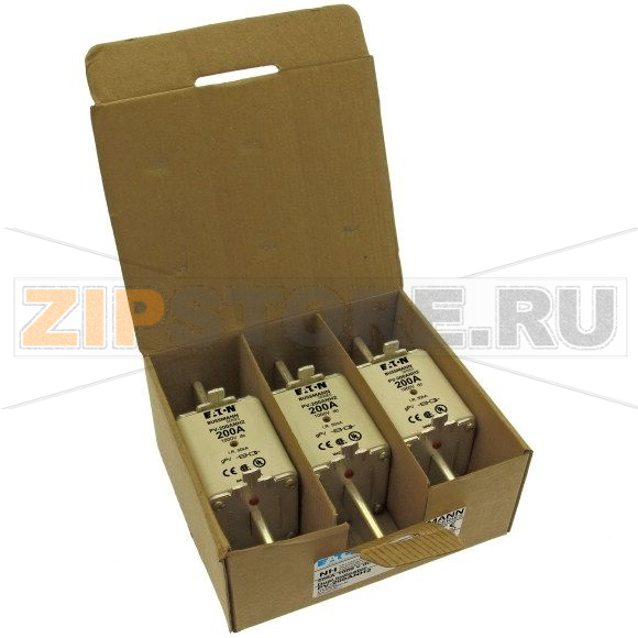 Предохранитель, 200 A, DC 1000 В, NH2, gPV, UL PV, IEC UL Eaton FUSE 200A 1000V DC PV SIZE 2 DUAL 