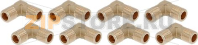 KIT RACCORDO L 1/4 M M CILINDRICO 8 Pz 