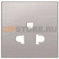 Накладка розетки, нержавеющая сталь ABB 2104.80
