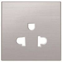 Накладка розетки, нержавеющая сталь ABB 2104.80