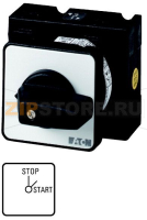 Переключатель вкл/выкл, контакты: 4, 32 A, STOP-START, 45°, с фиксацией Eaton T3-2-15414/EZ
