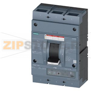 circuit breaker 3VA6 UL frame 800 breaking capacity class  C 100kA @ 480 V 3-pole, line protection ETU320, LI, In=800A overload protection Ir=320A ...800A short circuit protection Ii=1,5...10 x In Siemens 3VA6580-7HL32-2AA0 