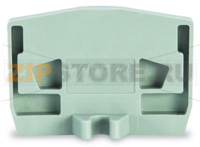 End plate; with fixing flange; 4 mm thick; orange Wago 264-364 