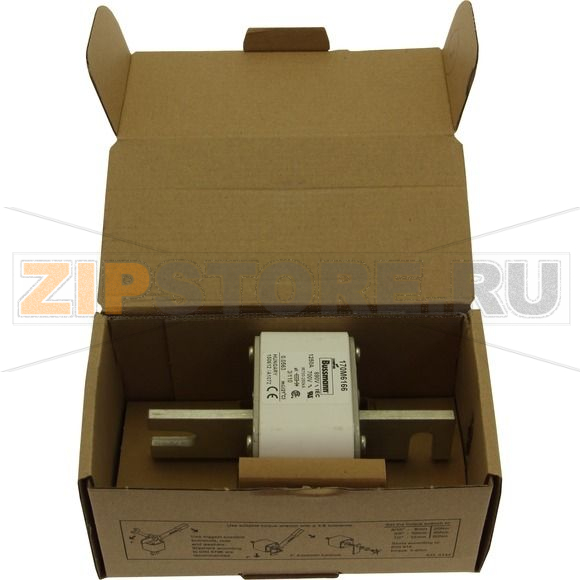 Предохранитель, 1250 A, AC 690 В, 200 кА, 3, 76x90x139 мм, aR, DIN, IEC Eaton FUSE 1250A 690V 3 