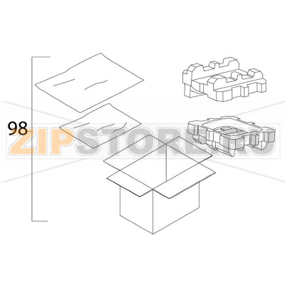 Packing set (ST) Sato TG308 Packing set (ST) Sato TG308Запчасть на деталировке под номером: 98Название запчасти на английском языке: Packing set (ST) Sato TG308.