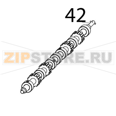 Conveyor driving shaft Zanolli Synthesis 12/80 VE Conveyor driving shaft Zanolli Synthesis 12/80 VEЗапчасть на деталировке под номером: 42
