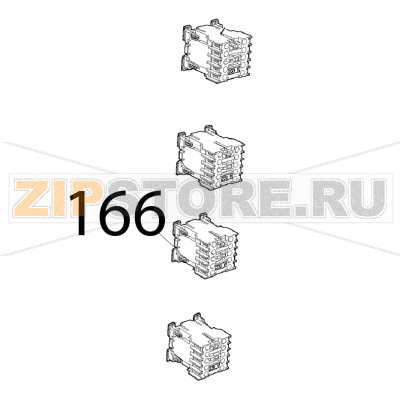 Minicontattore quadripolare 20 A Unox XVC 1005EP Minicontattore quadripolare 20 A Unox XVC 1005EPЗапчасть на деталировке под номером: 166