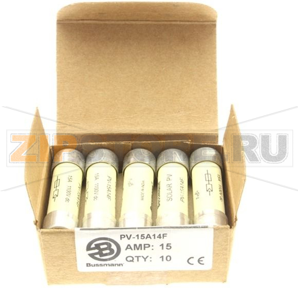 Предохранитель, 15 A, DC 1100 В, 30 кА, IEC 60269-6 type A, 14x51 мм, gPV, IEC Eaton 15AMP 1100V 