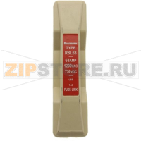 Держатель предохранителя, 63 A, AC 1000 В, BS2692-1 Eaton 1000V GE FUSEHOLDER FRONT/REAR WIRE