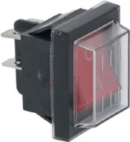 КРАСНЫЙ 2-ПОЛЮСНЫЙ ВЫКЛЮЧАТЕЛЬ