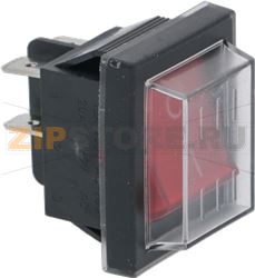 КРАСНЫЙ 2-ПОЛЮСНЫЙ ВЫКЛЮЧАТЕЛЬ 