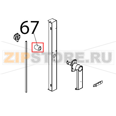 Tubo sil. nero 27x17, 55/65 Sh Unox XB 403G Tubo sil. nero 27x17, 55/65 Sh Unox XB 403GЗапчасть на деталировке под номером: 67