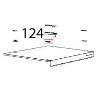 Zinc plat. door counter bracket Unox XB 895
