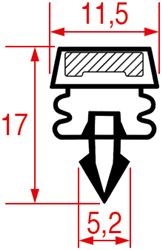 SNAP-IN GASKET 1081 - 1200 mm 