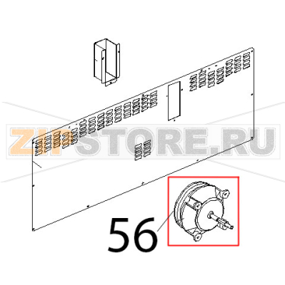 Motore cond. 5 uF, 200 W, ALB. M8, conn. 5 poli Unox XF 188 Motore cond. 5 uF, 200 W, ALB. M8, conn. 5 poli Unox XF 188Запчасть на деталировке под номером: 56