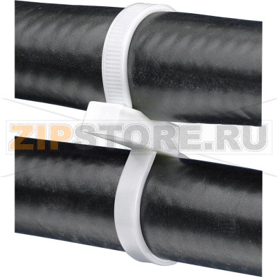Стяжки кабельные 376 мм, серые, 1 шт Panduit PLB4S-C 