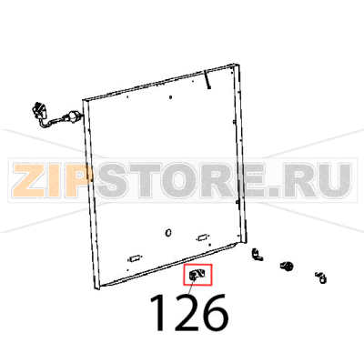 Staffa sostegno bulbo Unox XL 413 Staffa sostegno bulbo Unox XL 413Запчасть на деталировке под номером: 126