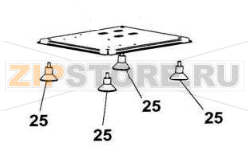 Опорная ножка  Fimar 32 RS     Опорная ножка для мясорубки Fimar 32 RSЗапчасть на деталировке под номером: 25Количество запчастей в комплекте: 1Оригинальное название запчасти Fimar: Foot