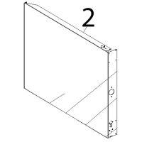 Fianco SX inox Unox XBC 404